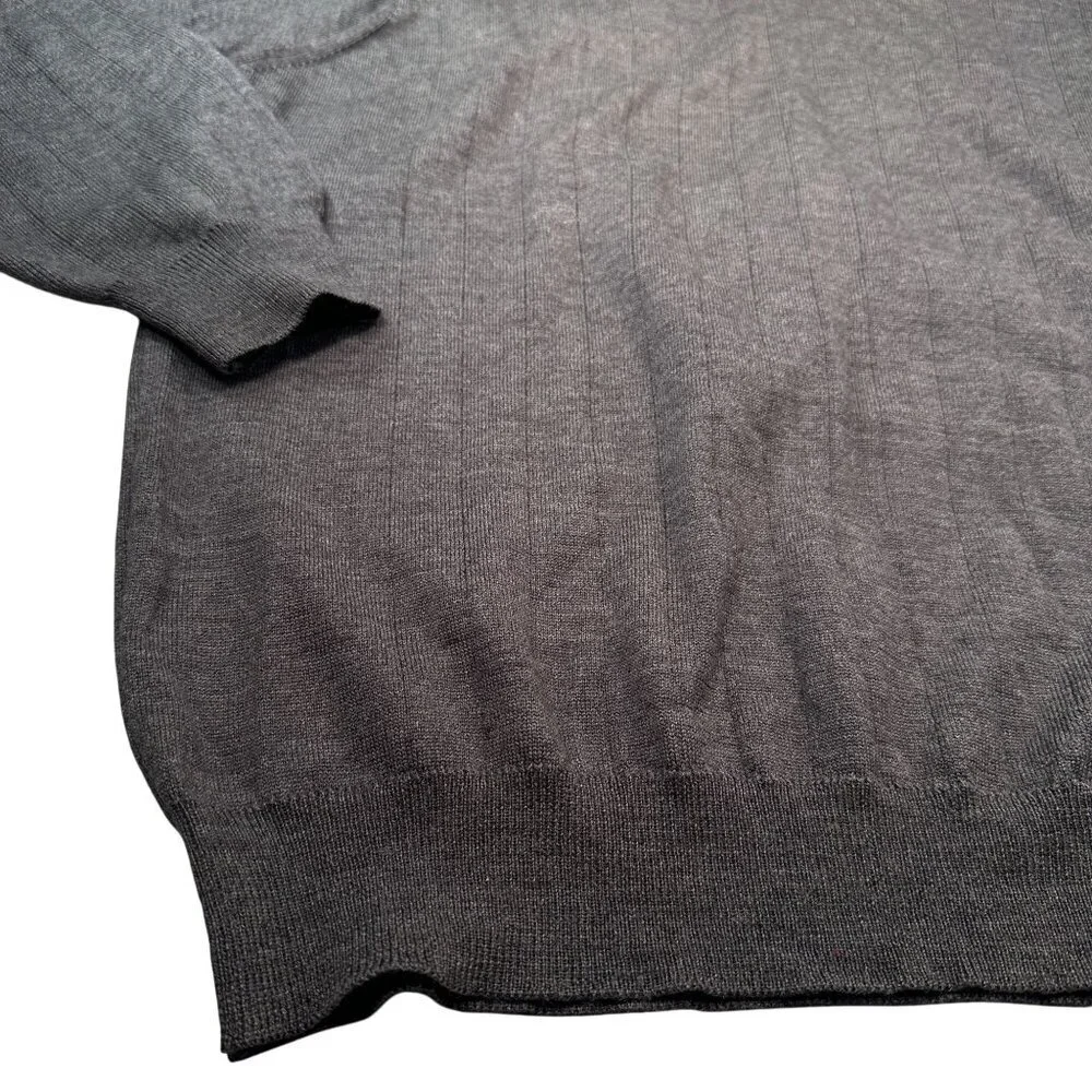 Joseph Lyman Crewneck Sweaters Mens Fine Merino Wool Italy Bundle Gray Brown